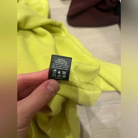 LAFAYETTE 148 Stripped Chartreuse Sweater / Size Large/ - Picture 6 of 6